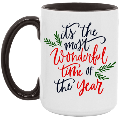 It's The Most Wonderful Time of the Year ceramic coffee mug, product photo 6