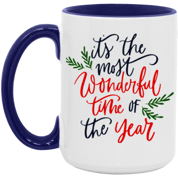 It's The Most Wonderful Time of the Year ceramic coffee mug, product photo 7
