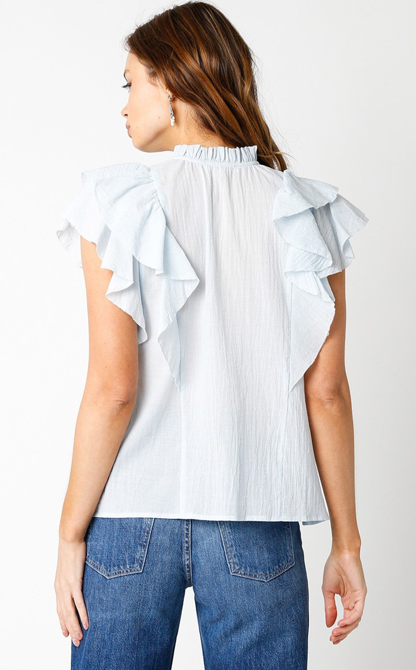 Jayla Ruffle Sleeve Blouse