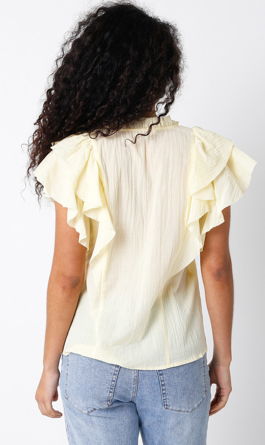 Jayla Ruffle Sleeve Blouse
