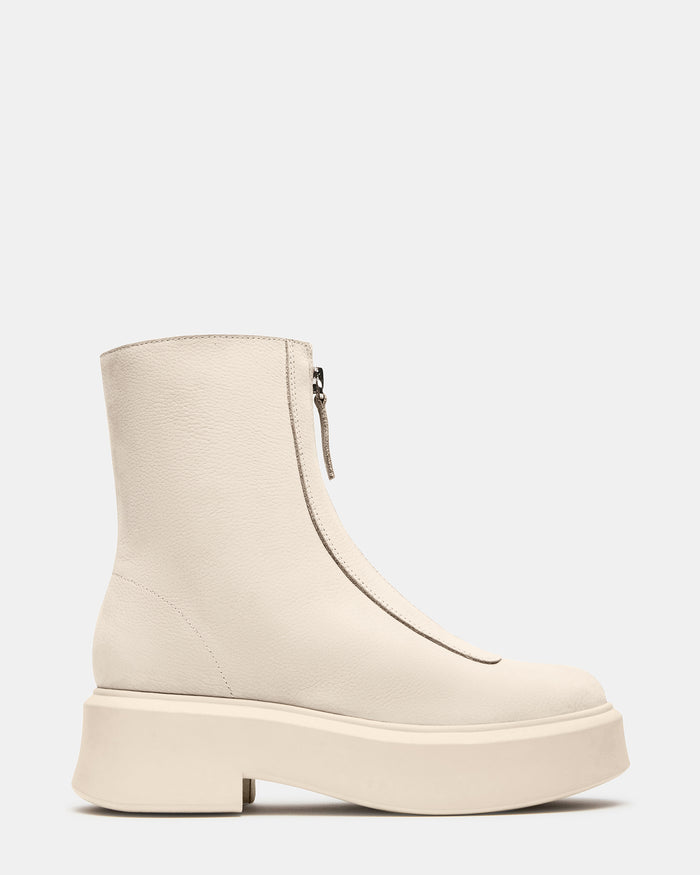 JONES Bone Nubuck Zipper Lug Women's Ankle Boot | Steve Madden