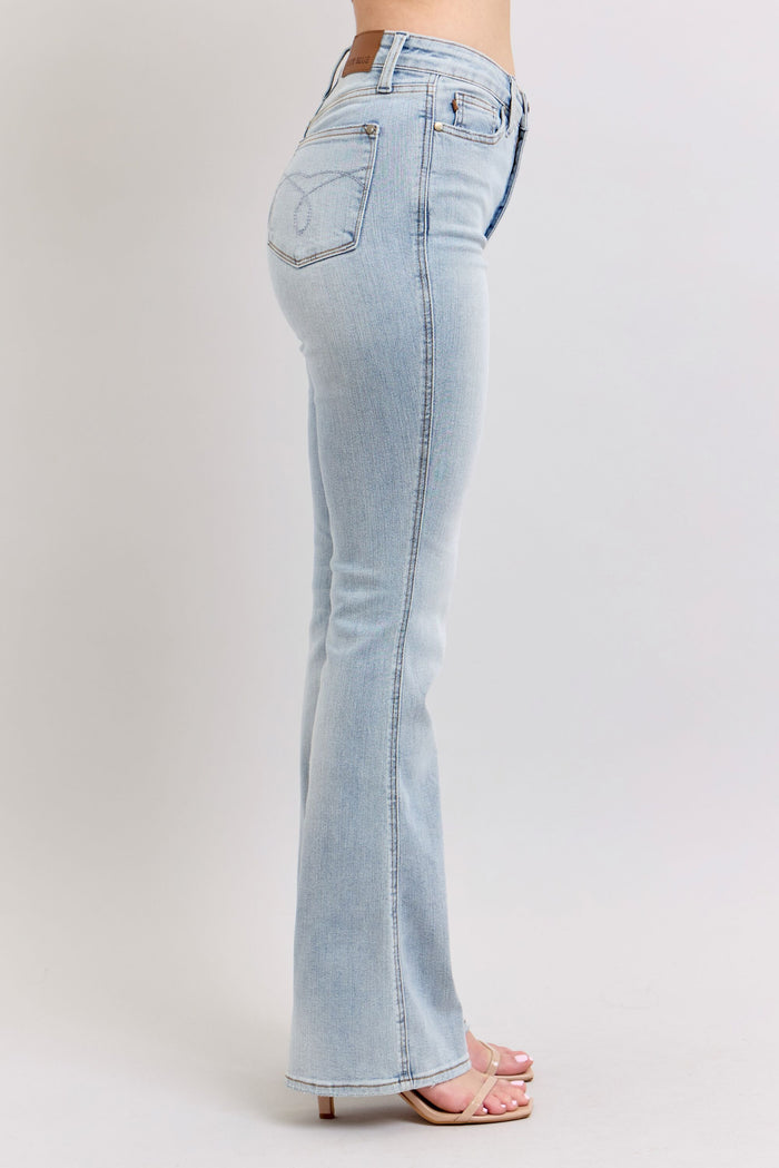 Judy Blue Women's Light Wash High-Rise Tummy Control Bootcut Jeans 88784