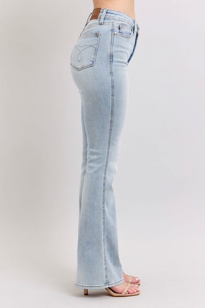 Judy Blue Women's Light Wash High-Rise Tummy Control Bootcut Jeans 88784