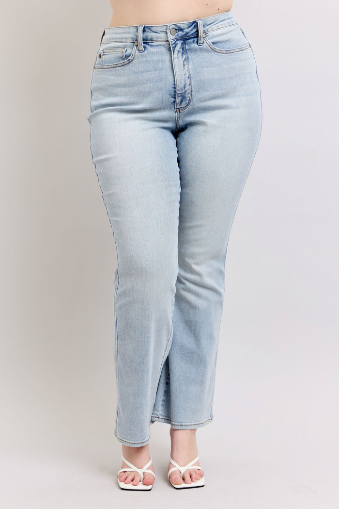 Judy Blue Women's Light Wash High-Rise Tummy Control Bootcut Jeans 88784