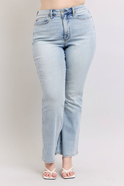 Judy Blue Women's Light Wash High-Rise Tummy Control Bootcut Jeans 88784