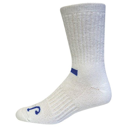Justin Full Cushion Crew with Odor Control Just Dry Moisture Wicking 2 Pack White Sock 9585G051462 9589I051462 9589K051462-Painted Cowgirl Western Store