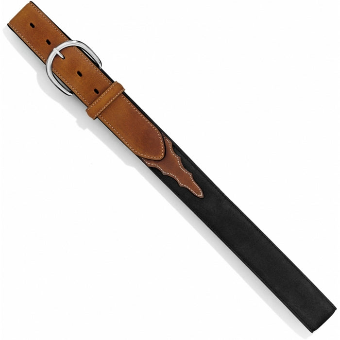 Justin Men's Black & Brown Classic Western Leather Belt 53700-Painted Cowgirl Western Store