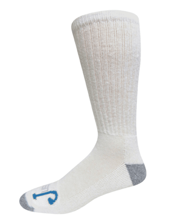 Justin Over-the-Calf Half Cushion Just Dry Moisture Wicking 2 Pack White Boot Sock 9585G051462