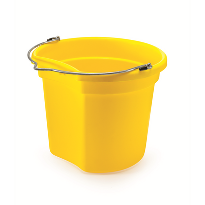 KD-120E 18 Qt Flat Back Horse Bucket | Best Everyday Feed & Water Bucket