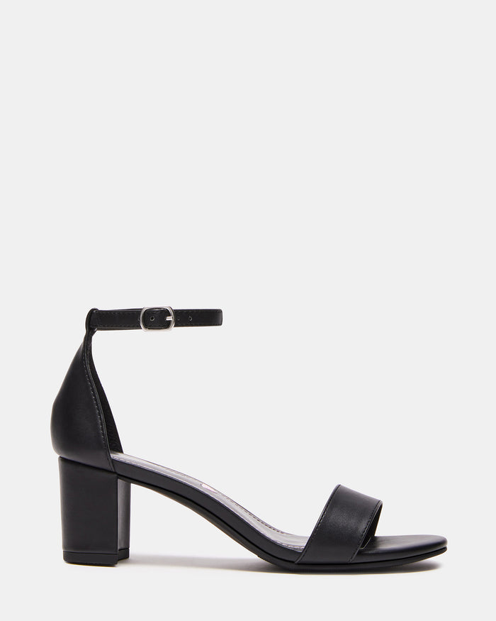 Kids' CARRSON Black Smooth Girls' Dress Heel | Steve Madden