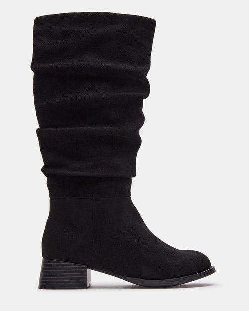 Kids' PEPPER Black Girls' Knee-High Boot | Steve Madden