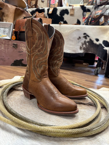 Laredo Men's Brown Novak Leather Medium Round Toe Western Cowboy Boots 70011