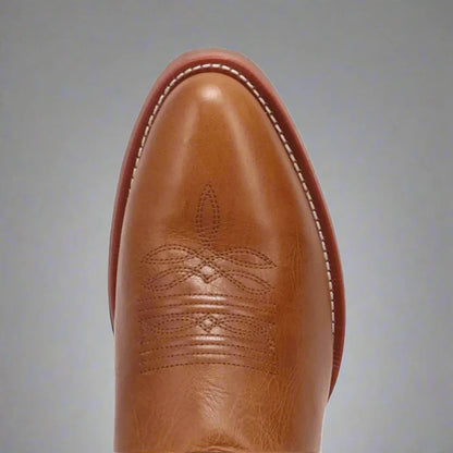 Laredo Men's Brown Novak Leather Medium Round Toe Western Cowboy Boots 70011