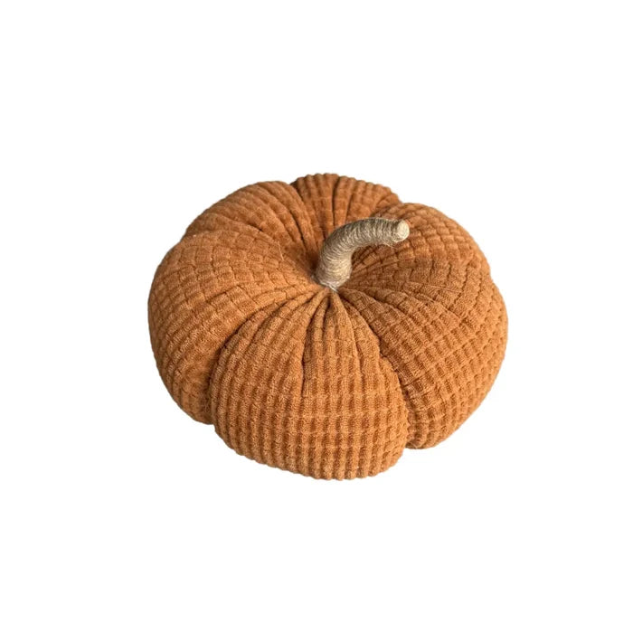 Large Copper Cross Cord Pumpkin