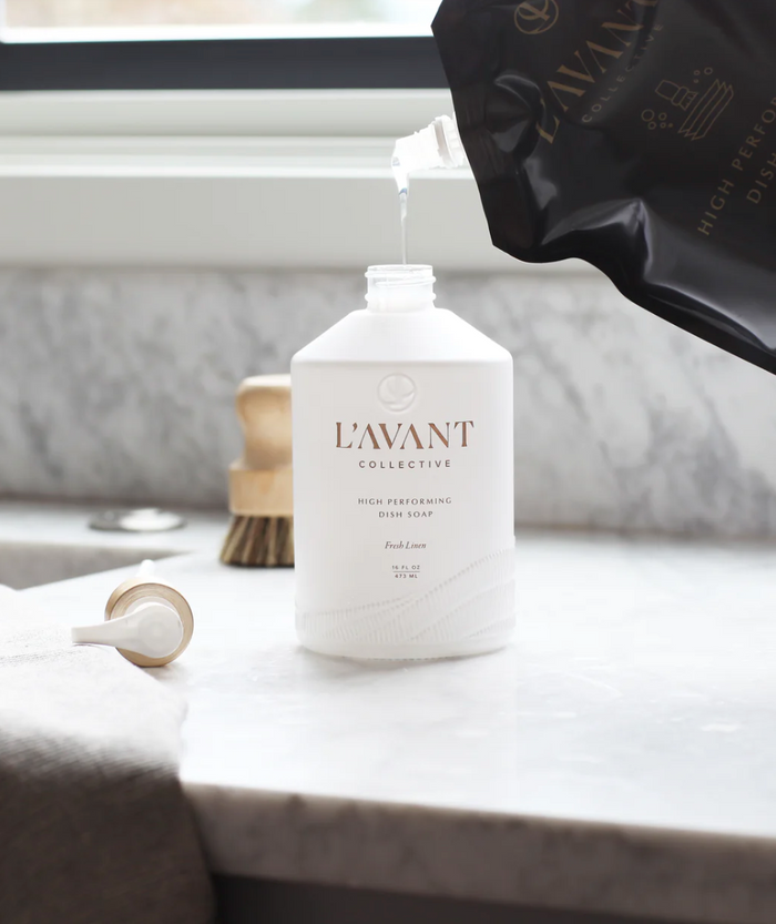 L'AVANT Collective High Performing Dish Soap, Fresh Linen