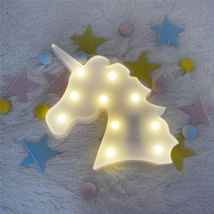 LED Unicorn Head Night Light
