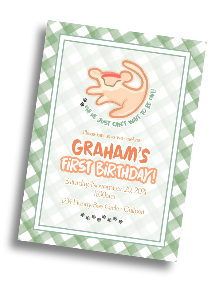 Lion King Birthday Invitation