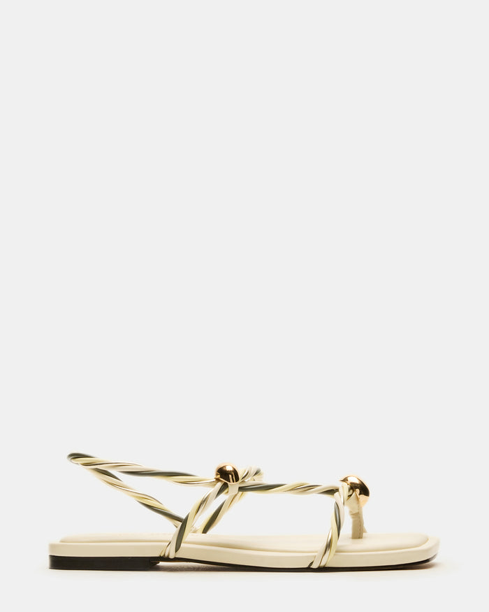 LOCO Bone Multi Women's Strappy Square Toe Sandal | Steve Madden
