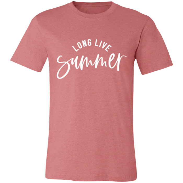 Long Live Summer graphic t-shirt in Heather Mauve