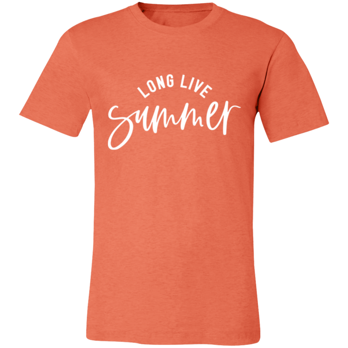Long Live Summer graphic t-shirt in Heather Orange
