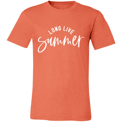 Long Live Summer graphic t-shirt in Heather Orange