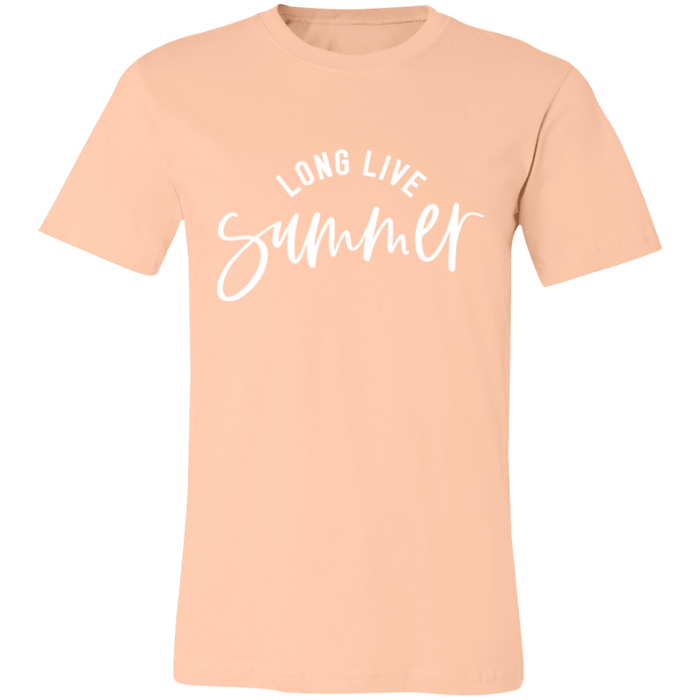Long Live Summer graphic t-shirt in Heather Peach