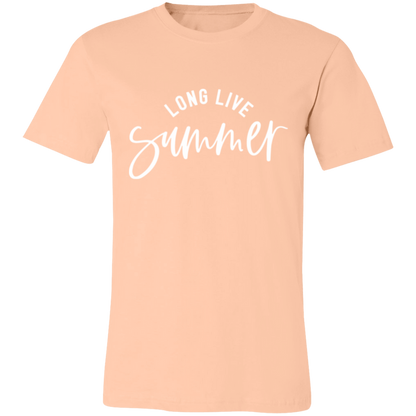 Long Live Summer graphic t-shirt in Heather Peach