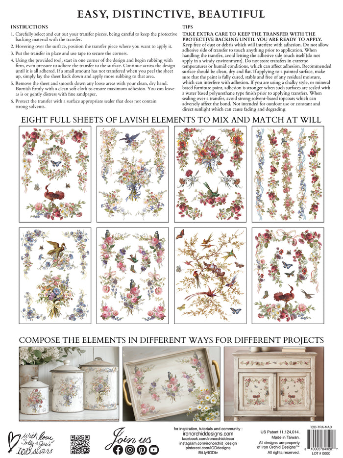 Madeleine IOD Transfer 12x16 Pad™
