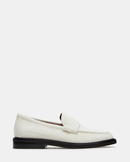 MADISON White Multi Women's Penny Loafer | Steve Madden