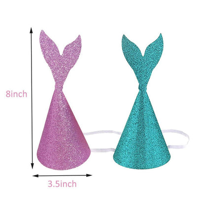 Mermaid Birthday Theme Set Banner, Balloons, Pom Pom & Tassels Party Decorations
