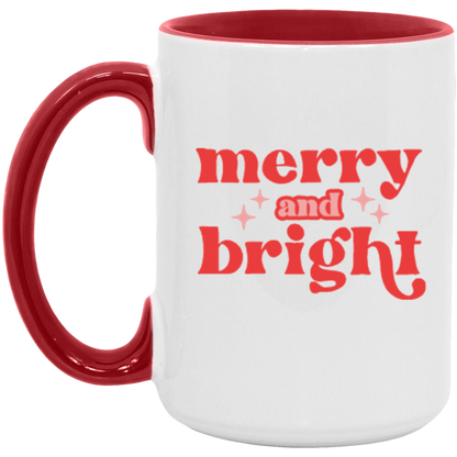 Merry and Bright ceramic coffee mug