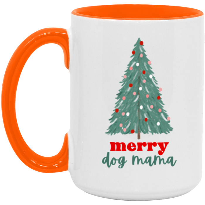Merry Dog Mama ceramic coffee mug, product photo 2