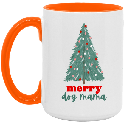 Merry Dog Mama ceramic coffee mug, product photo 2