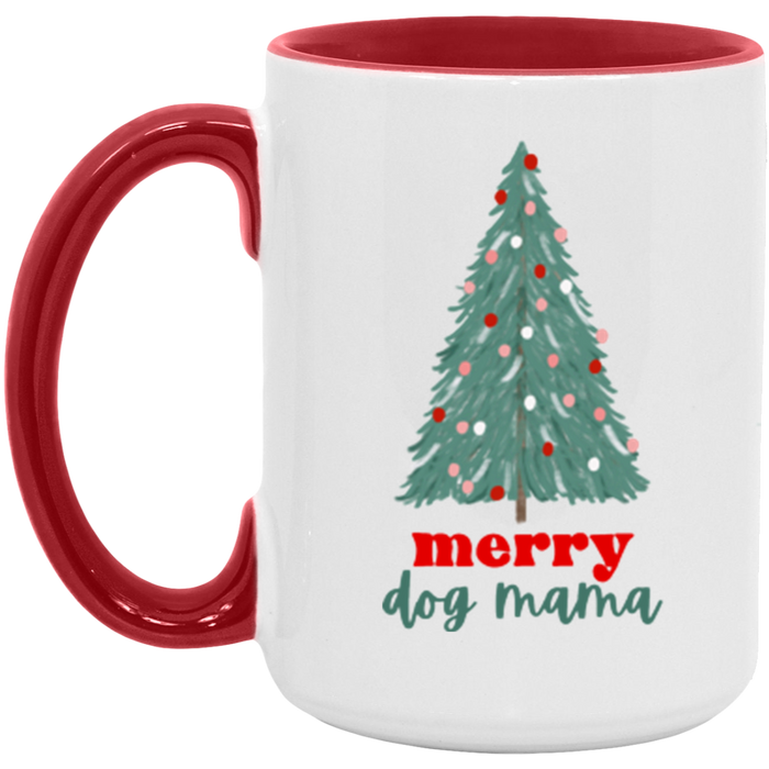 Merry Dog Mama ceramic coffee mug, product photo 3