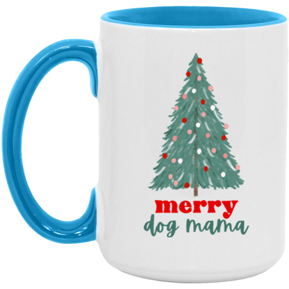 Merry Dog Mama ceramic coffee mug, product photo 4