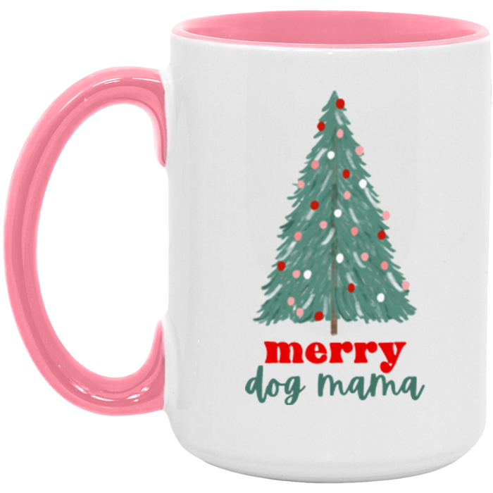 Merry Dog Mama ceramic coffee mug, product photo 5