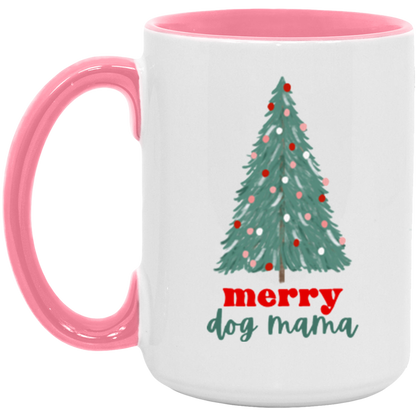 Merry Dog Mama ceramic coffee mug, product photo 5