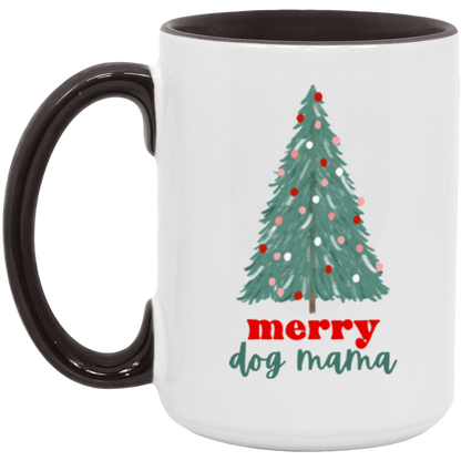 Merry Dog Mama ceramic coffee mug, product photo 6