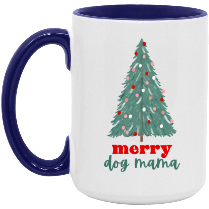 Merry Dog Mama ceramic coffee mug, product photo 7