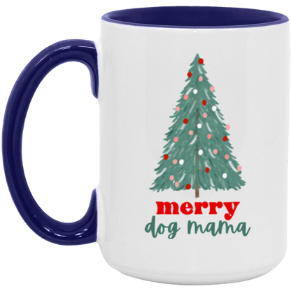 Merry Dog Mama ceramic coffee mug, product photo 7