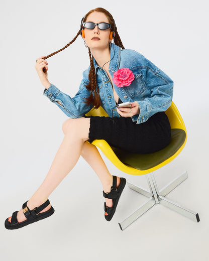 MONA BLACK LEATHER