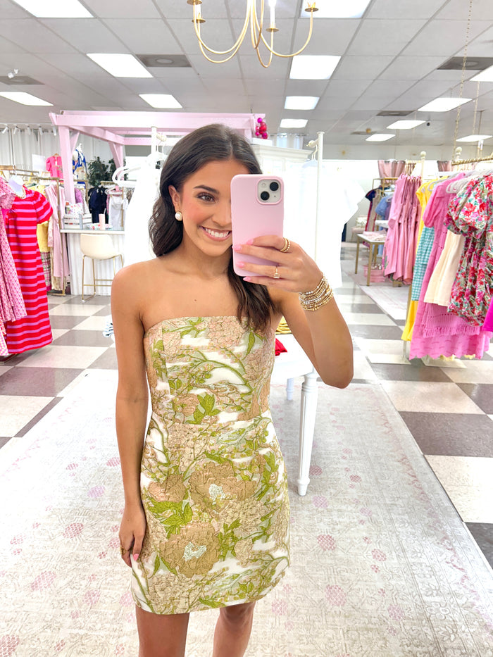 Monet Strapless Mini Dress
