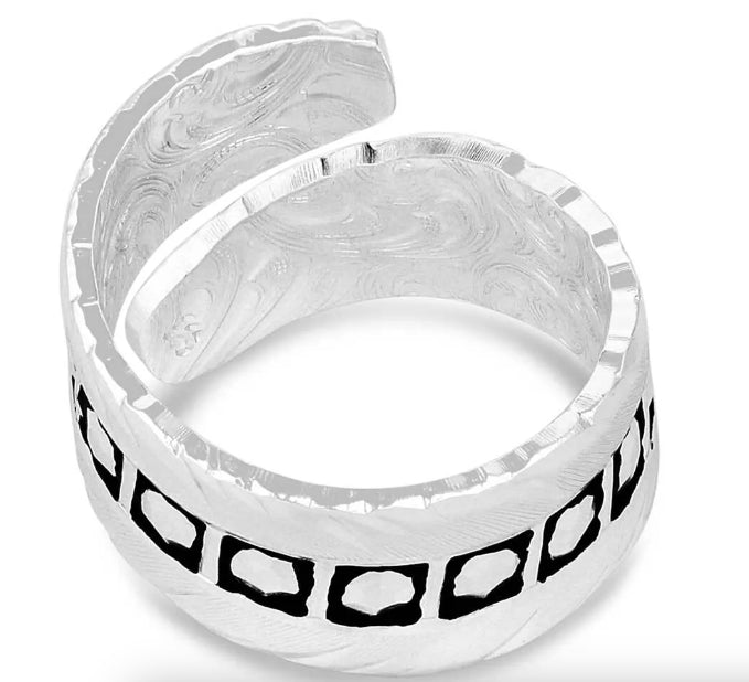 Montana Silversmiths American Made Spirit Wrap Feather Ring AMRG5896