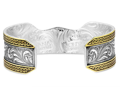 Montana Silversmiths Carved Longhorn Cuff Bracelet BC5894RTG