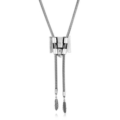 Montana Silversmiths Giddy Up Silver Bolo Tie Necklace NC6201