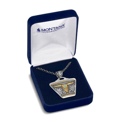 Montana Silversmiths Meadow Majesty Steerhead Necklace NC5898RTG