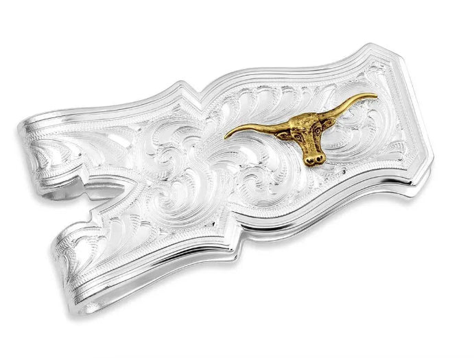Montana Silversmiths Men's Open Range Longhorn Money Clip MCL5985-384S