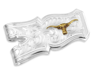 Montana Silversmiths Men's Open Range Longhorn Money Clip MCL5985-384S