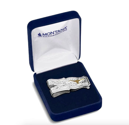 Montana Silversmiths Men's Open Range Longhorn Money Clip MCL5985-384S