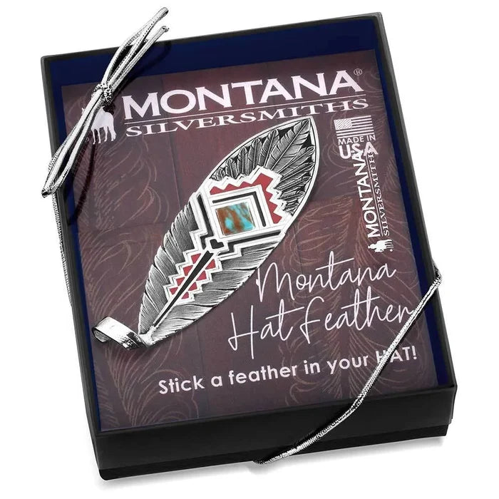 Montana Silversmiths Southwest Aura American-Made Hat Feather AMHF6058